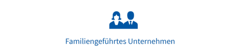 Zwei Personen mit dem Text Text „Familiengeführtes Unternehmen“